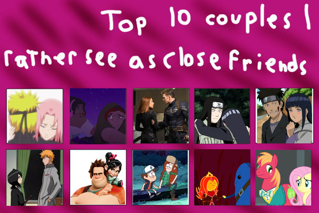 Top 10 Couples I'd Rather See As Close Friends by dark-kunoichi92 on ...