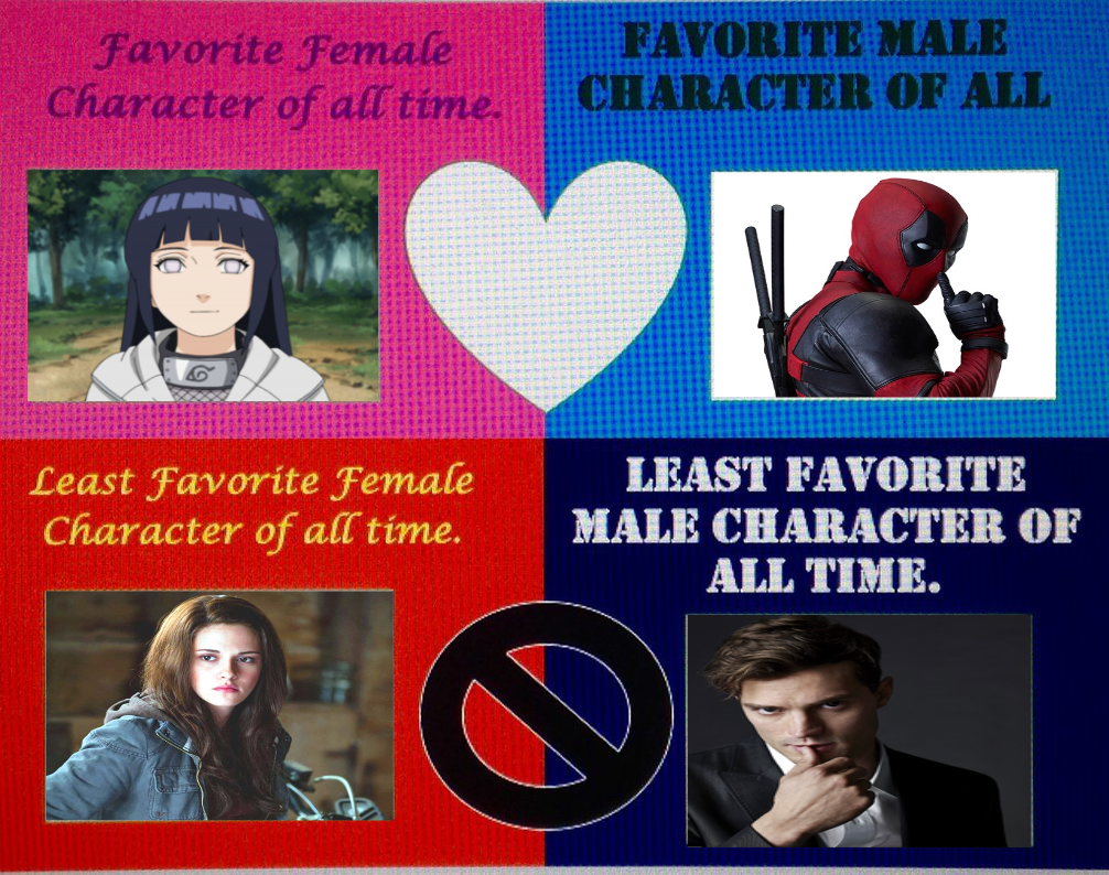My Favorite Least Favorite Characters Of All Time By Dark kunoichi92 On 