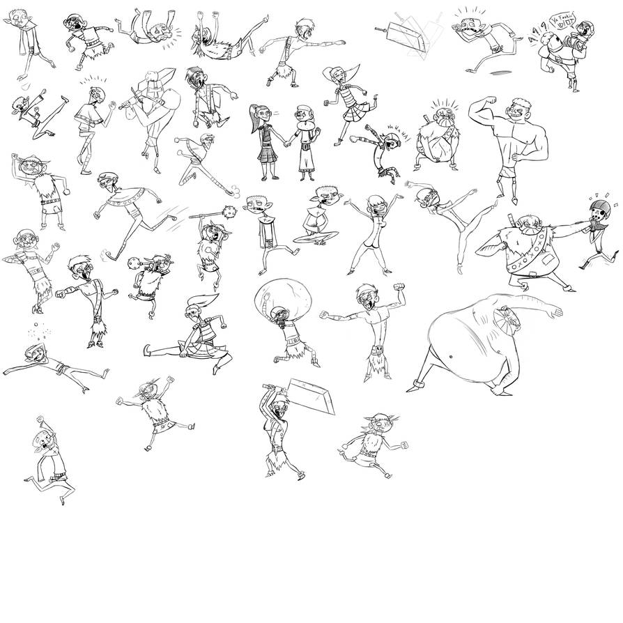 Poses practice by Ambersbroer on DeviantArt