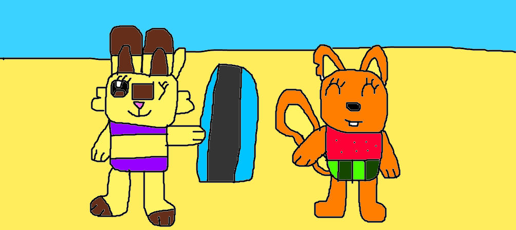 Two Girls at the Beach by loquendo9011 on DeviantArt