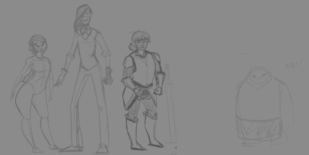 Character Concepts - Sketches by BigFrogGun on DeviantArt