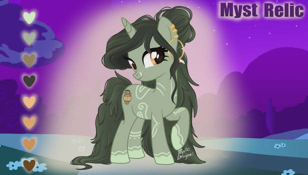 Myst Relic Pony OC Reference sheet