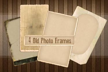 4 Old Photo Frames