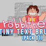 rabbithelps tiny text brushes! pack 01