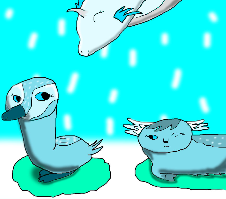Webkinz Ice Swan Ice Fawn and Ice Dragon by BananaNerd on DeviantArt
