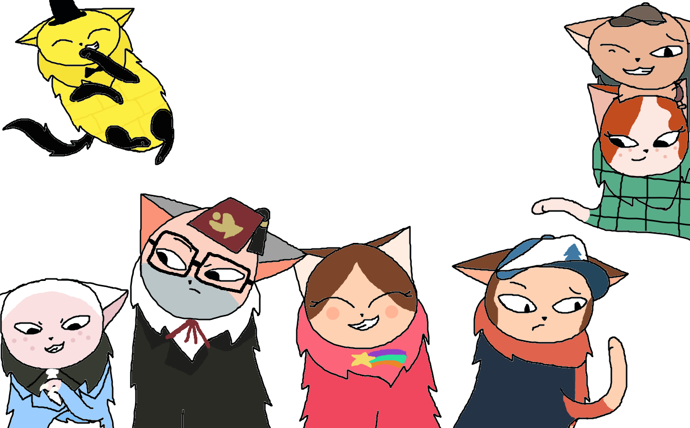 Cat Falls (Gravity Falls Cat Versions) by BananaNerd on DeviantArt