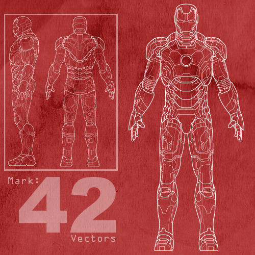 Чертежи костюма железного марк 1 Free Mark-42 Ironman Vectors by MattClarke on DeviantArt