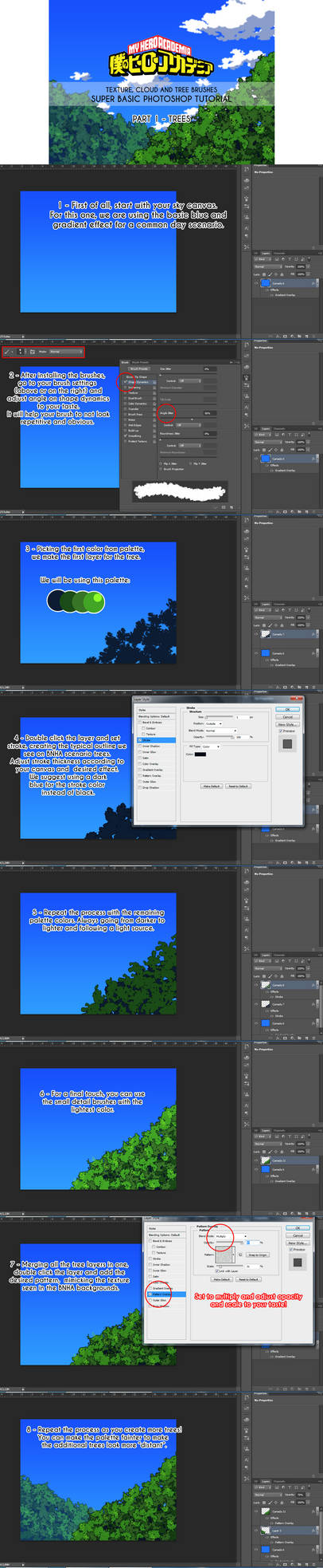 1 bnha tree photoshop brush tutorial