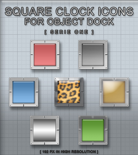 Square Clocks Serie One