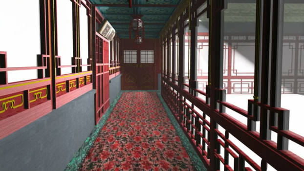 Shinto Temple Hallway