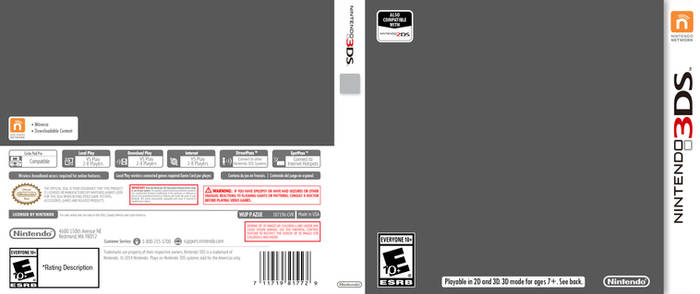 Nintendo 3DS Cover Template