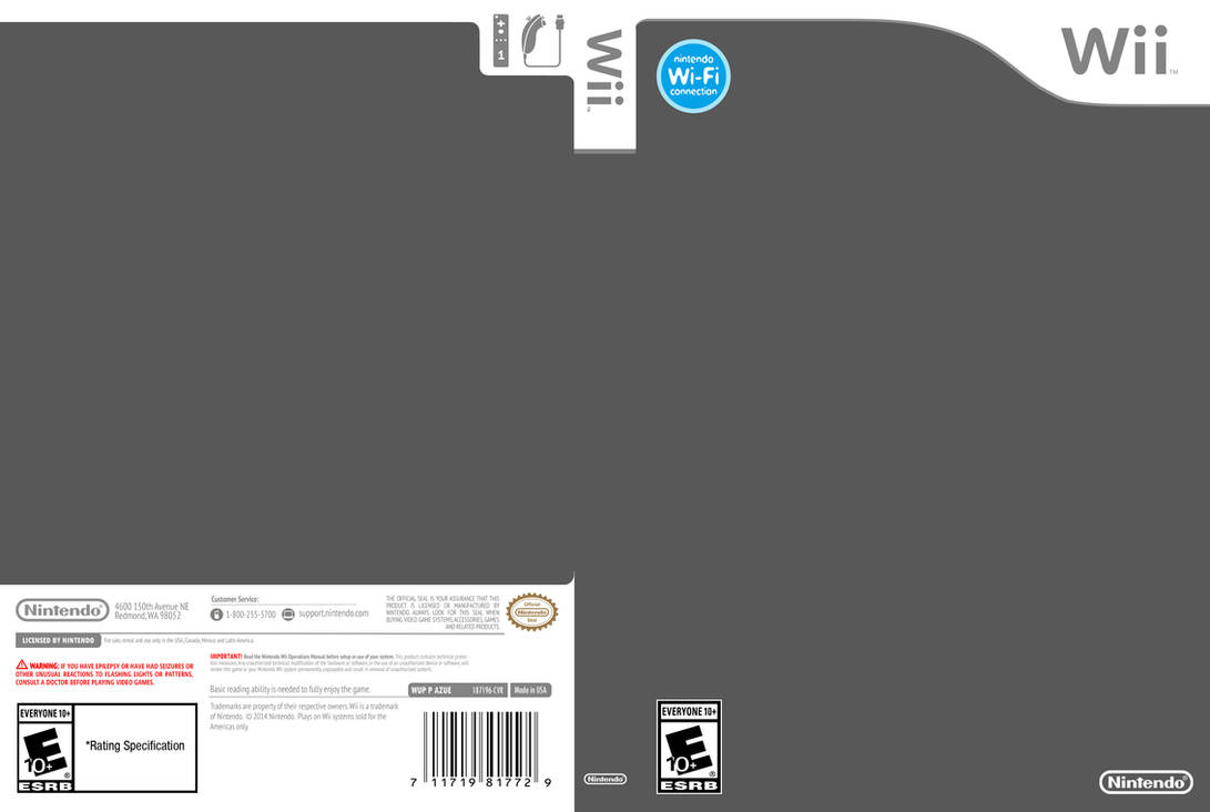 Wii Cover Template by ETSChannel on DeviantArt
