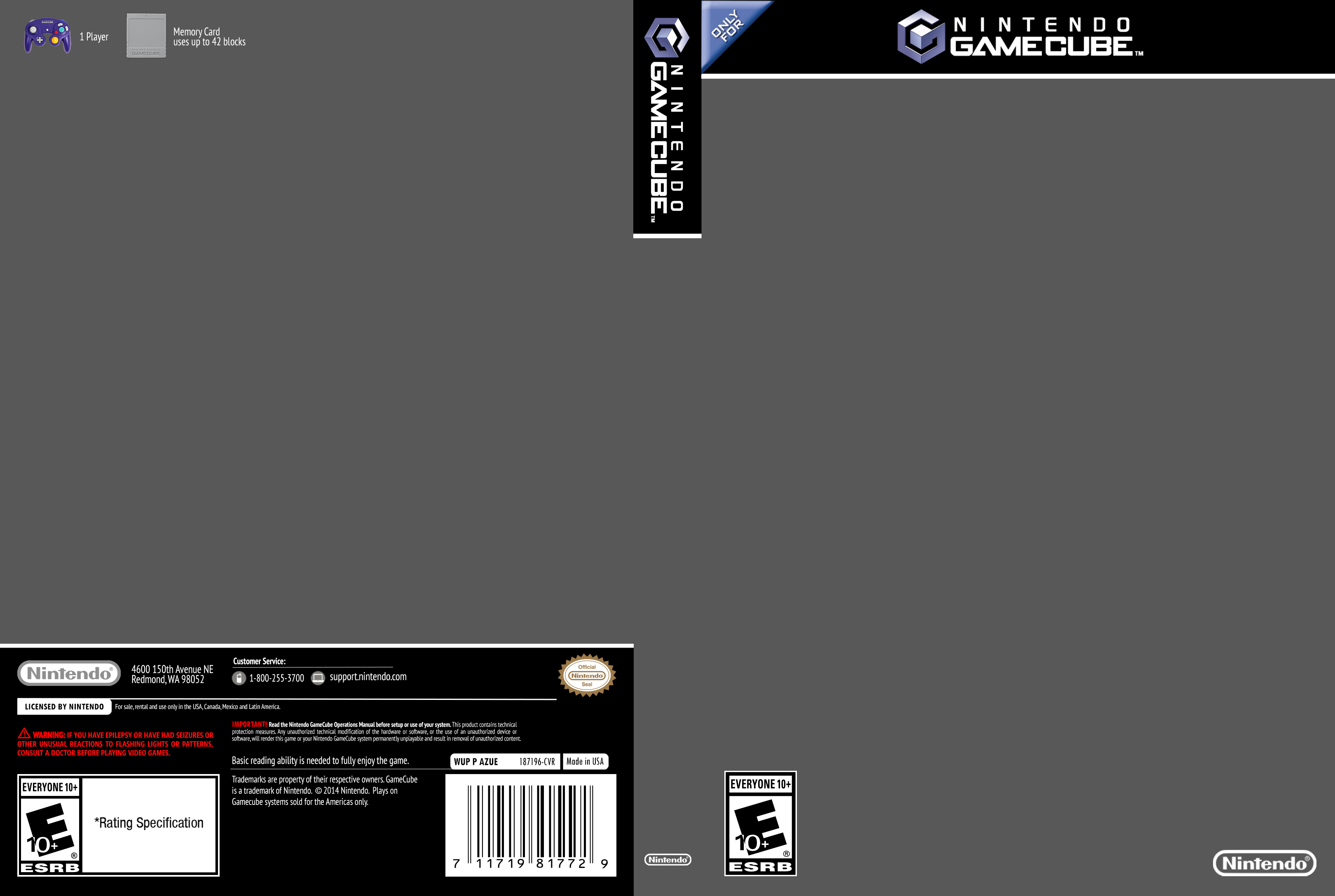 Video Game Cover Template