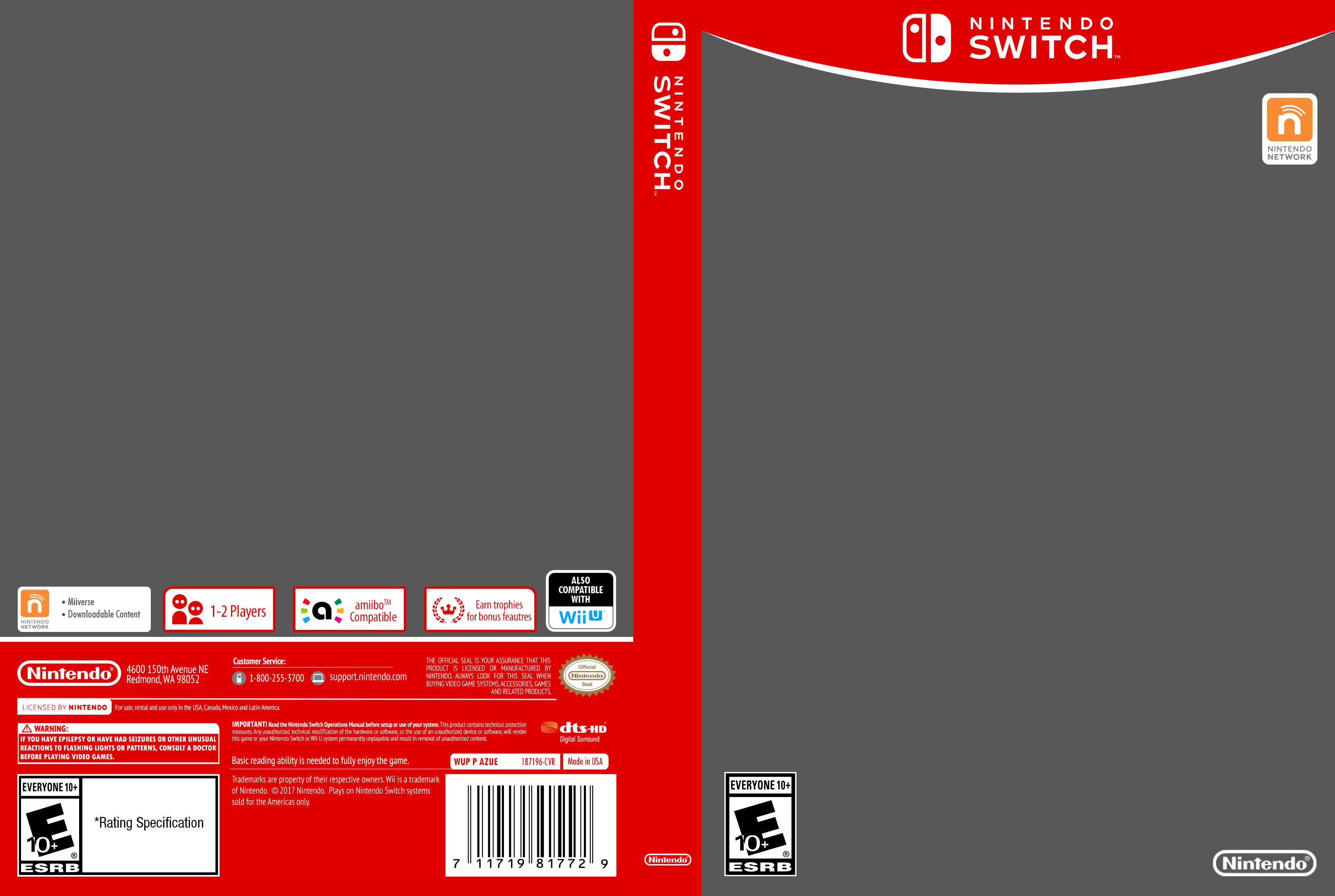 Nintendo Switch Game Template