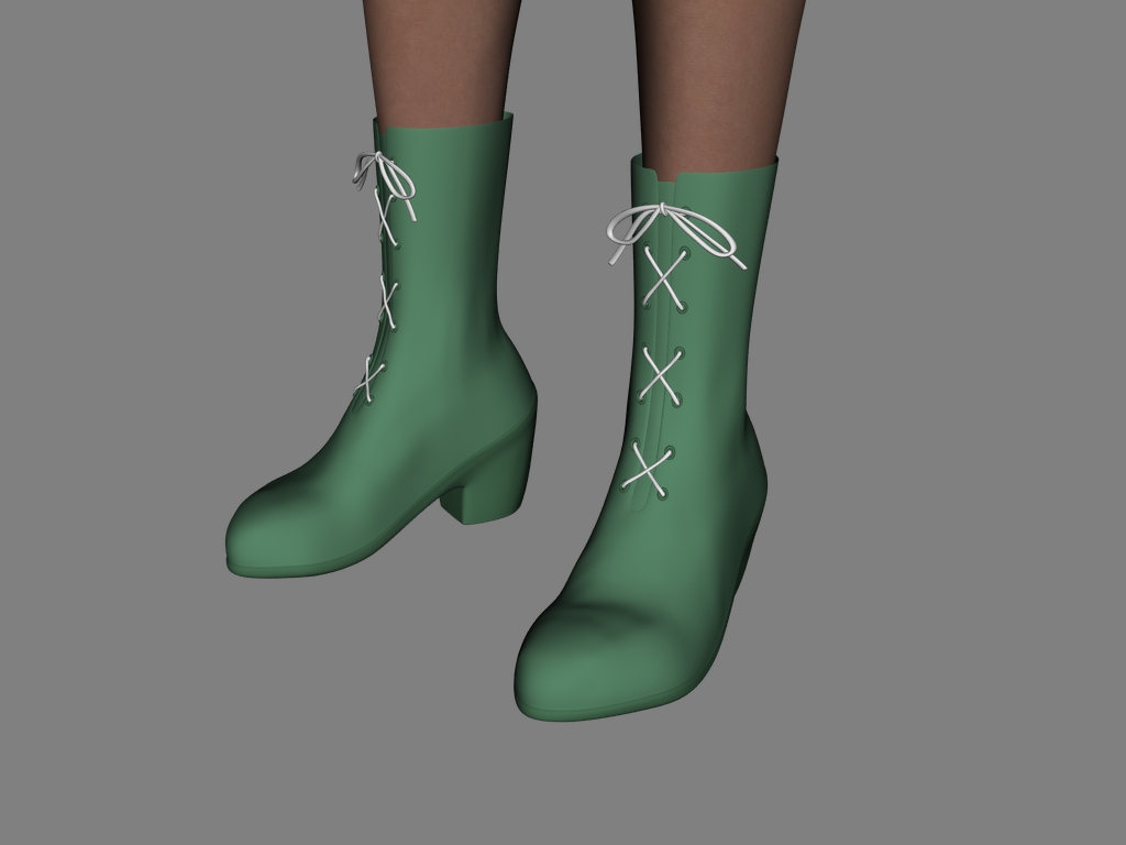 Boots Style 2 for Genesis 2 Female - DAZ Studio