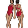 Lifeguard Swimsuit for Genesis 3 Female