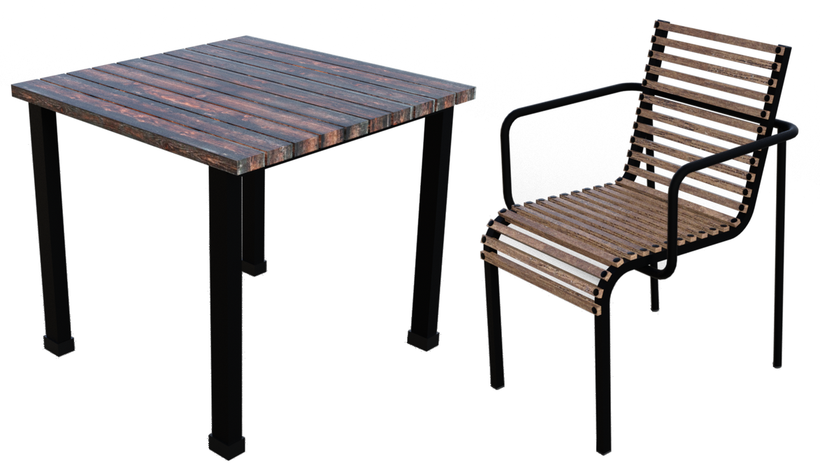 Cafe Table and Chair - Daz Studio by amyaimei on DeviantArt