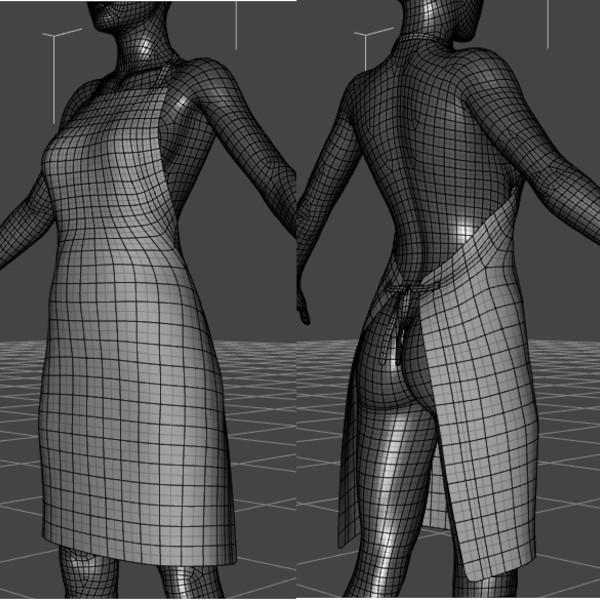 dForce Apron for Gensis 8 and 9 - DAZ Studio by amyaimei on DeviantArt