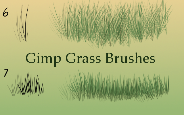 GIMP Grass Brushes 2