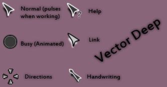 Vector Deep Cursor Set