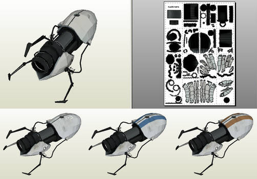 Portalgun  Pepakura Papercraft