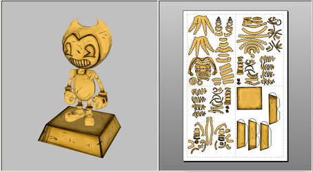 Bendy Statue Papercraft