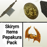 Skyrim - Pepakura items Pack