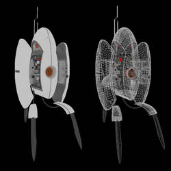 Portal RTX Turret 3D Assembled edit [download]