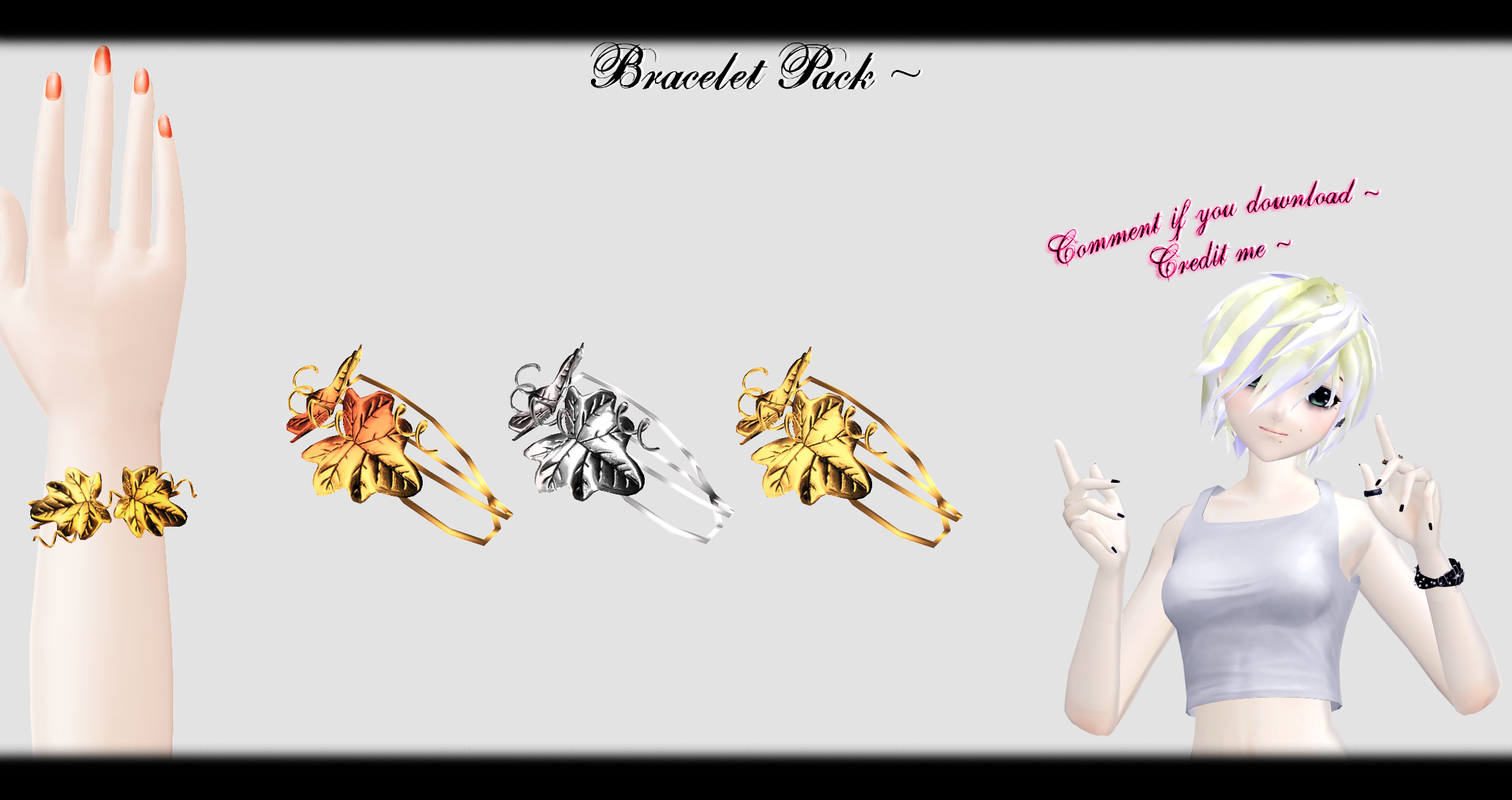 [MMD] Bracelet Pack DL ~