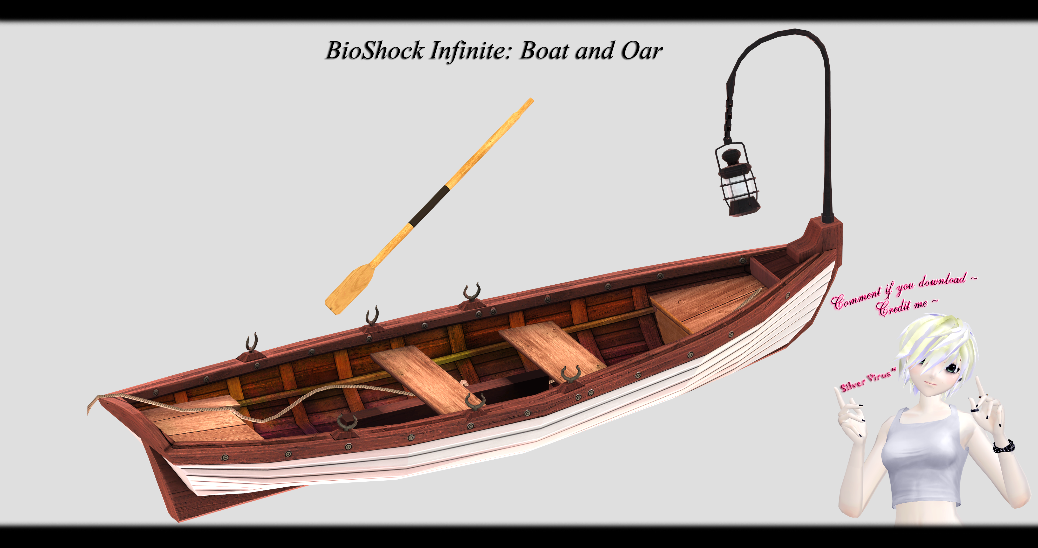 [MMD] BioShock Infinite Boat and Oar DL ~