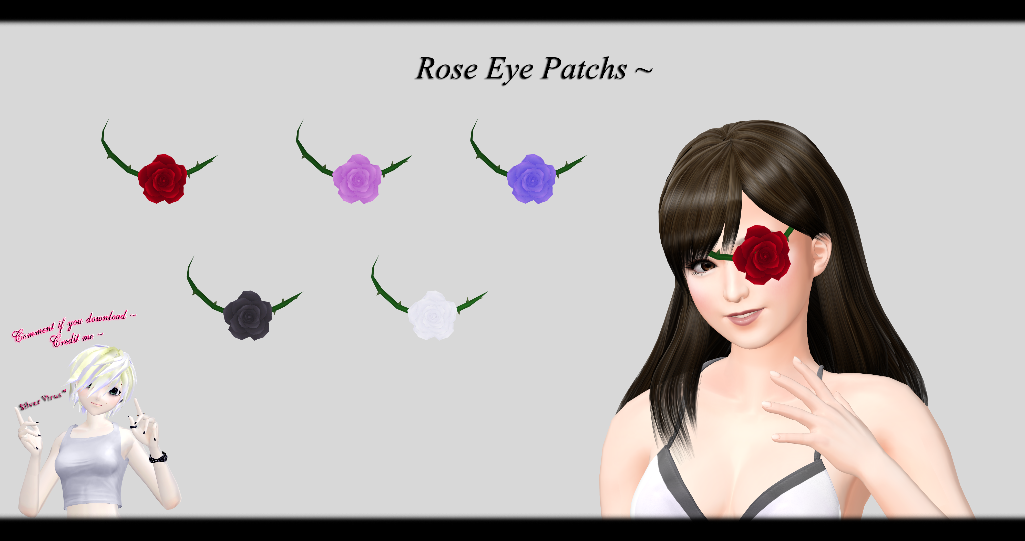 [MMD] TERA Online - Rose Eye Patch DL ~ by o-DSV-o on DeviantArt