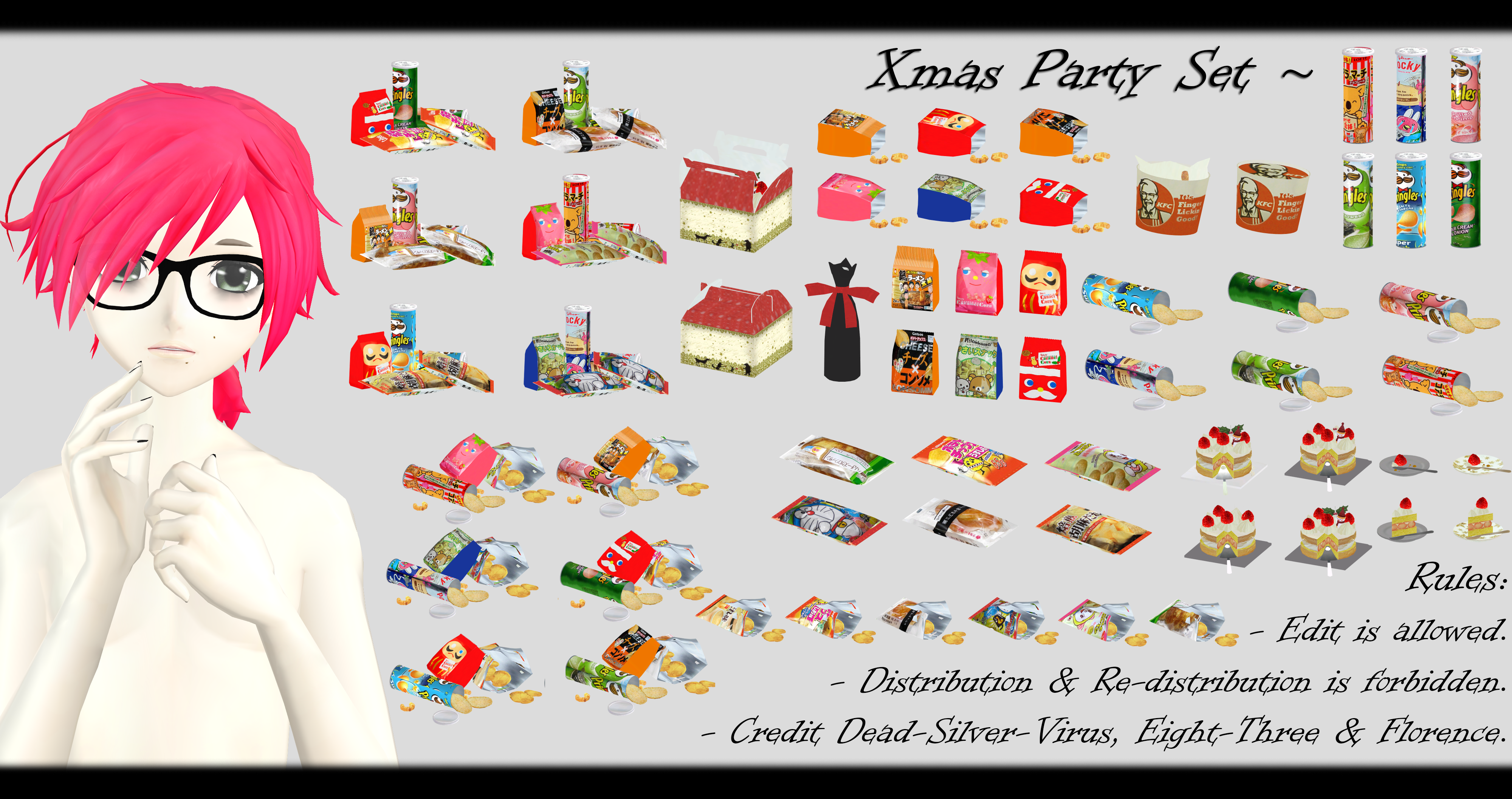 Mmd Xmas Party Set Dl By O Dsv O On Deviantart