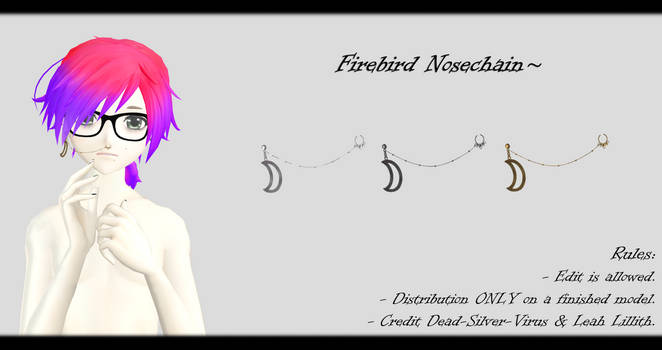 [MMD] Firebird Nosechain DL ~
