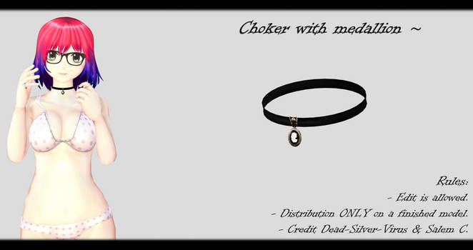 [MMD] Choker with medallion DL ~