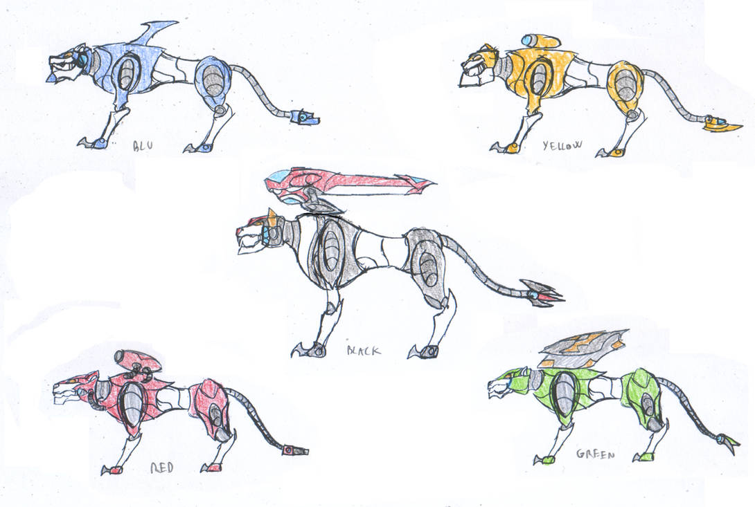 Voltron Lions by saramus01 on DeviantArt