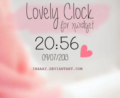 Lovely Clock for xwidget