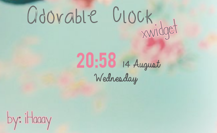 Adorable Clock for xwidget