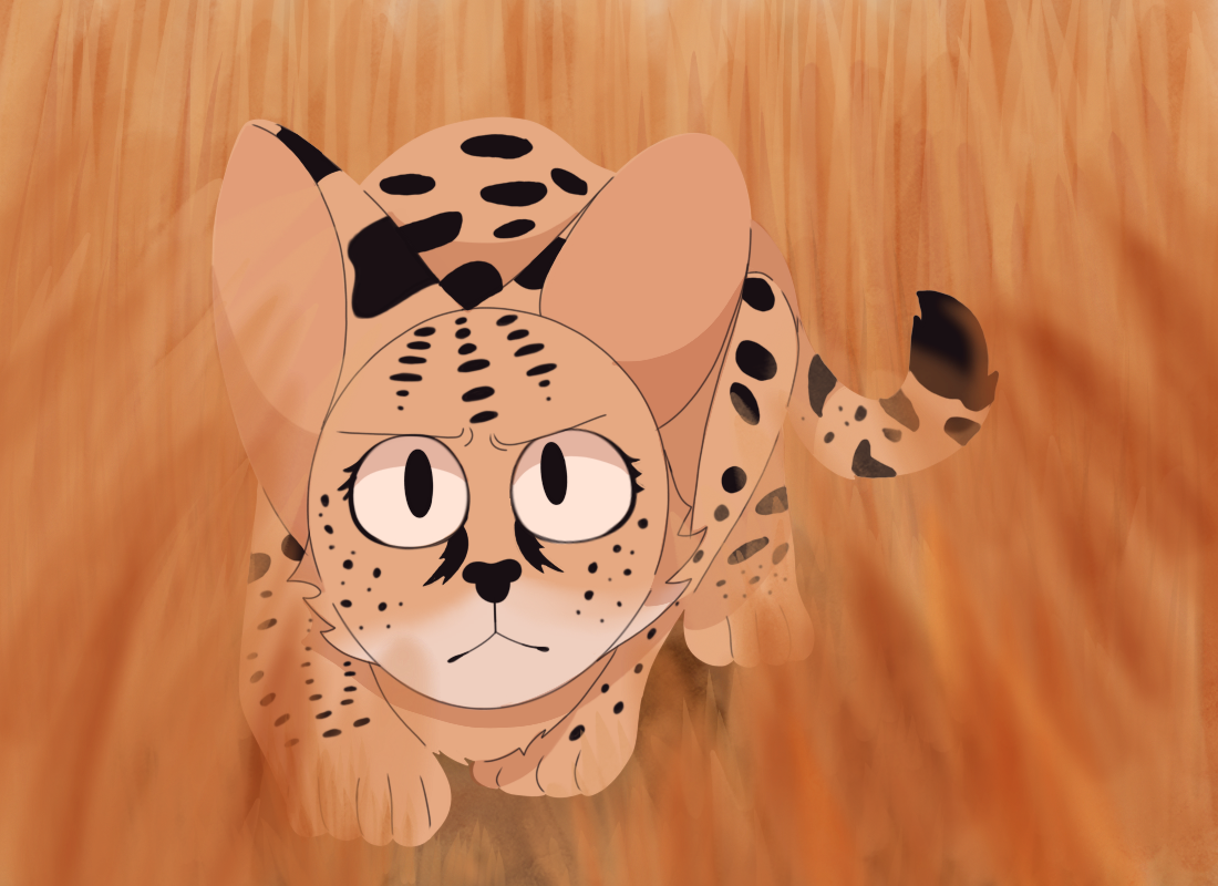 Serval Stalking Her Prey by Huli-And-Kato on DeviantArt