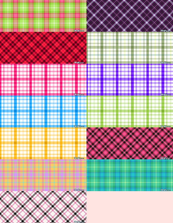 Plaid Pattern Set