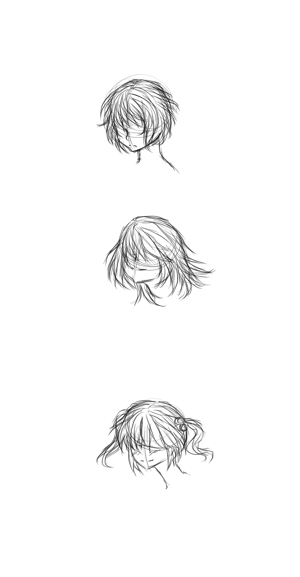 Short Anime Hairstyles Sketchy Tutorials By Cheezdoodles On Deviantart