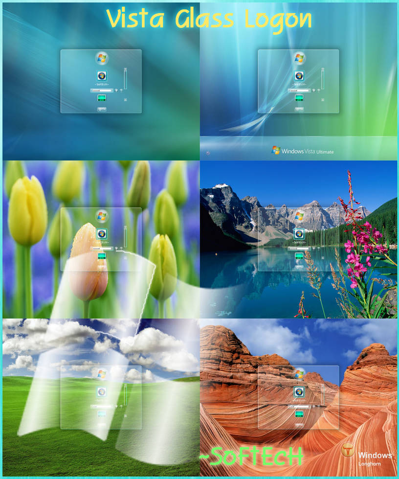 Vista Screen Example Vista Glass Logon by sahtel08 on DeviantArt