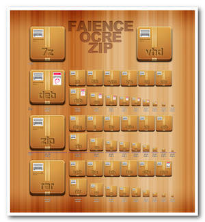 Faience zip icon