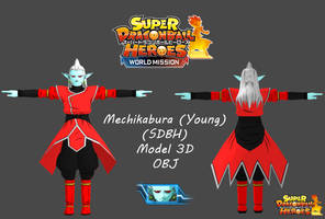 Mechikabura (Young) 3D model [SDBH World Mission] by maxiuchiha22