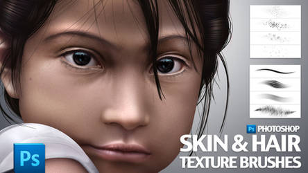 Skin and Hair Texture Brushes