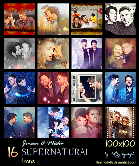 SPN - Jensen and Misha (Icons)