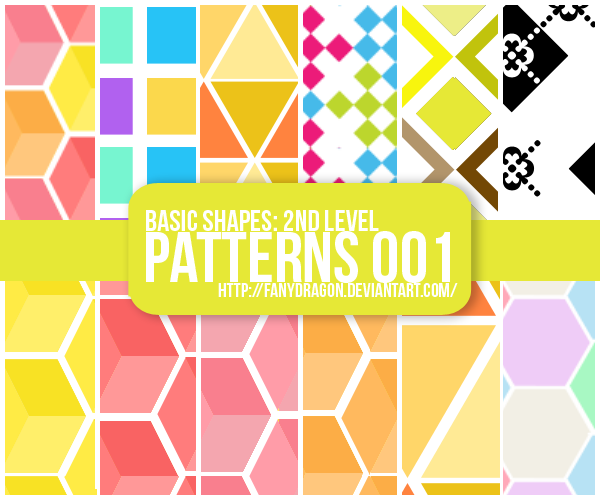 Pattern 001: Basic Shapes - 2nd Level by fanydragon on DeviantArt