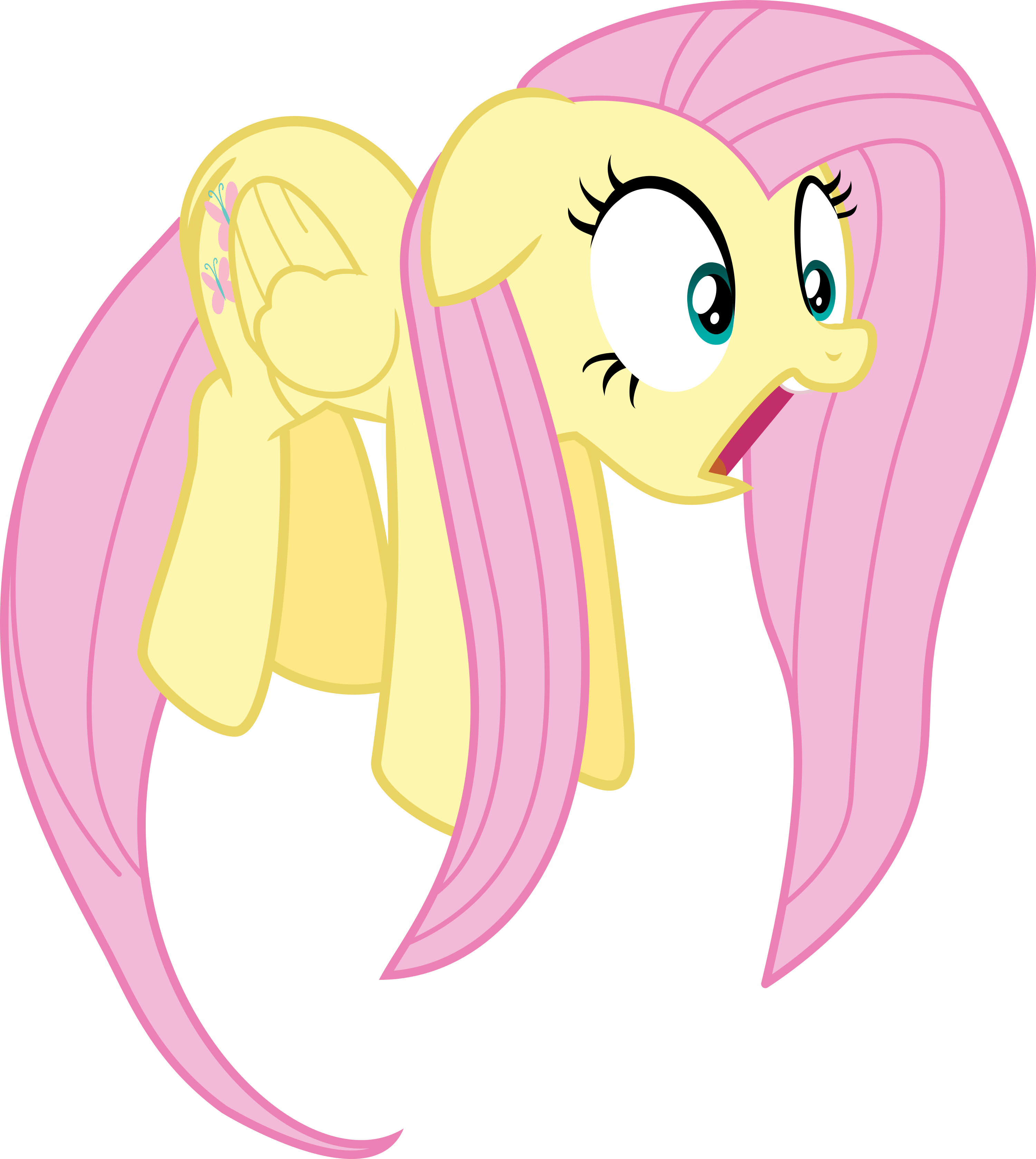 Fluttershy getting high thanks to Dashie