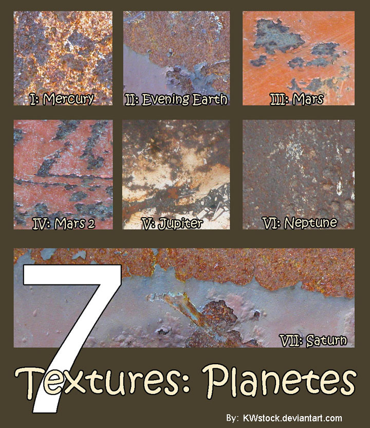 7 Textures: Planetes