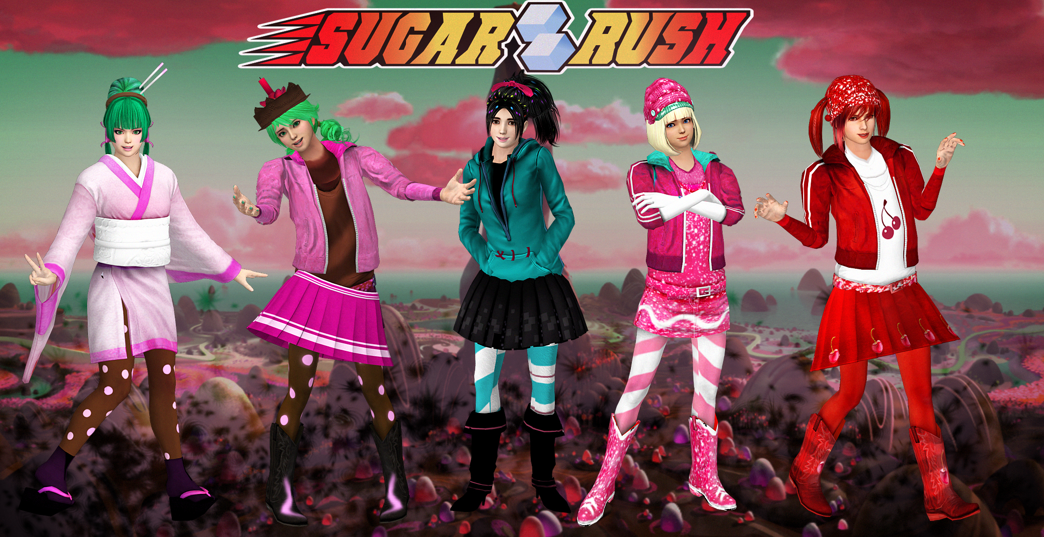 wreck it ralph candy racers