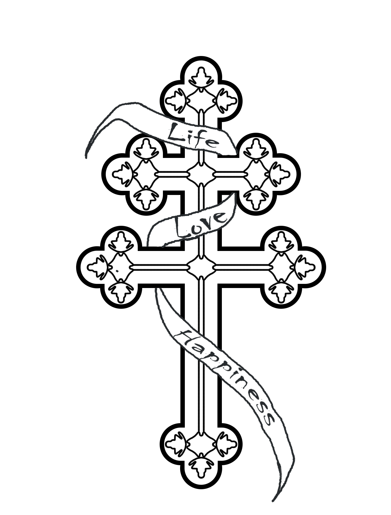 French Cross With Ribbon by WrenchMan on DeviantArt
